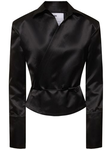 Astor Boxy Satin Shirt - BETTTER - Modalova