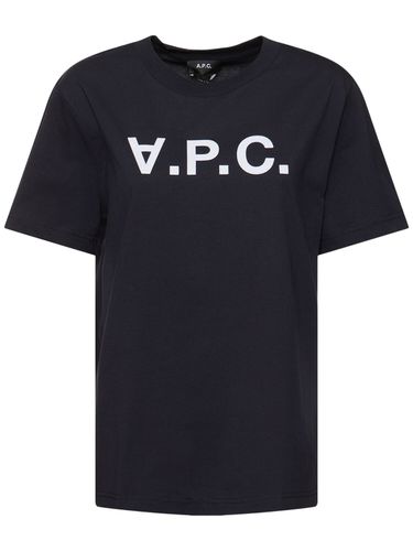 Logo Print Organic Cotton T-shirt - A.P.C. - Modalova