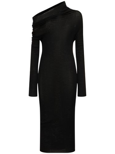 Vestido Midi De Punto De Lana - ANN DEMEULEMEESTER - Modalova