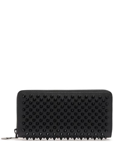 Panettone Spiked Leather Zip Wallet - CHRISTIAN LOUBOUTIN - Modalova