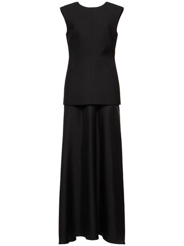 Open Back Long Dress W/ Silk Skirt - RÓHE - Modalova