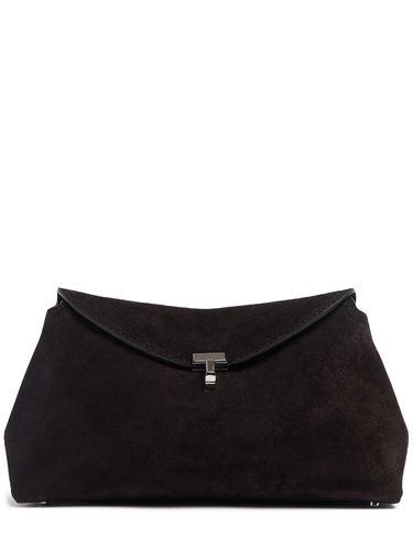 T-lock Suede Clutch - TOTEME - Modalova