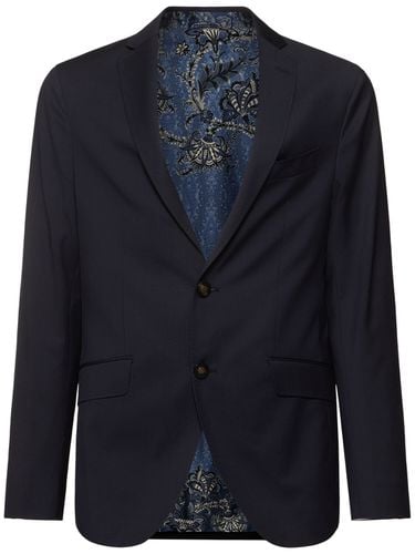 Roma Single Breast Wool Blazer - ETRO - Modalova