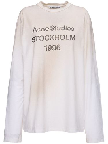 Camiseta De Algodón - ACNE STUDIOS - Modalova