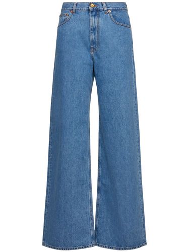 Jeans Anchos De Denim Con Cintura Alta - BLAZÉ MILANO - Modalova