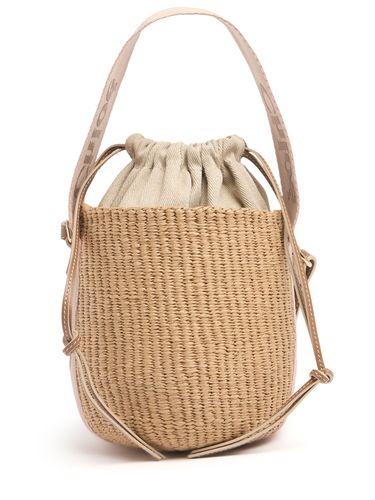 Woody Raffia Bucket Bag - CHLOÉ - Modalova