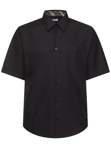 Regular Fit Cotton Short Sleeve Shirt - BURBERRY - Modalova