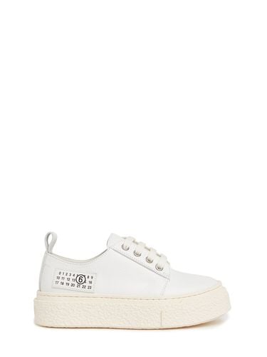 Leather Lace-up Sneakers - MM6 MAISON MARGIELA - Modalova