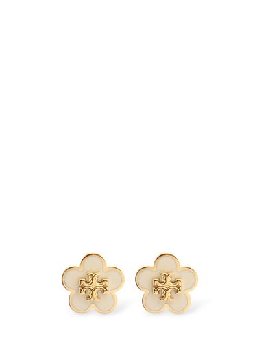 Kira Enamel Flower Stud Earrings - TORY BURCH - Modalova