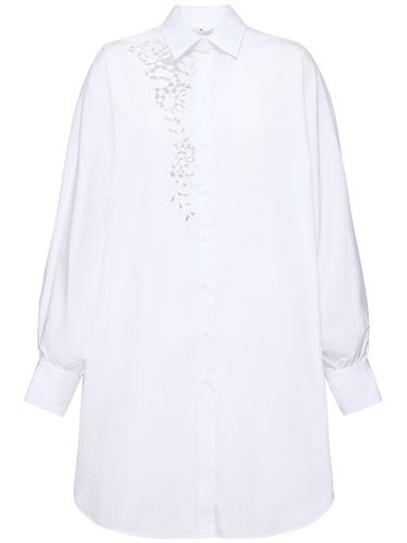 Camisa Larga De Popelina - ERMANNO SCERVINO - Modalova