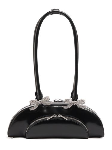 Curved Leather Shoulder Bag - SELF-PORTRAIT - Modalova