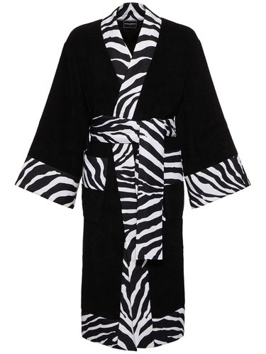 Zebra Bathrobe - DOLCE & GABBANA - Modalova