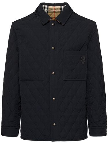 Reversible Quilted Overshirt - BURBERRY - Modalova