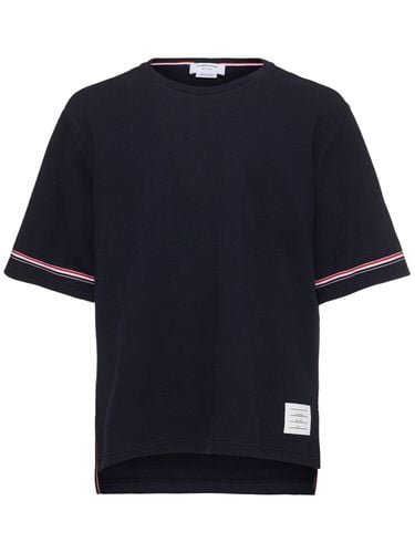 T-shirt Rugby Fit In Cotone - THOM BROWNE - Modalova