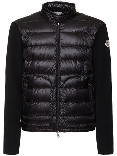 Cárdigan De Lana Con Cremallera - MONCLER - Modalova