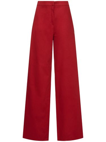 Pantalones Anchos De Dril De Algodón - MAX MARA - Modalova