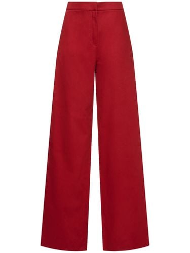 Ruggero Cotton Drill Wide Pants - MAX MARA - Modalova