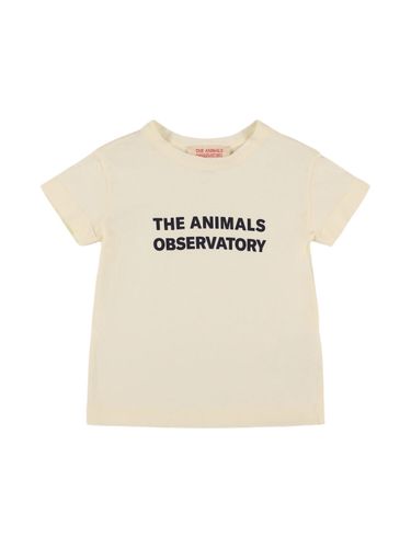 Camiseta De Jersey De Algodón Estampada - THE ANIMALS OBSERVATORY - Modalova