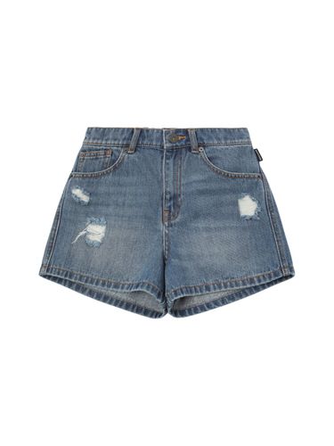 Shorts De Denim De Algodón - MOSCHINO - Modalova