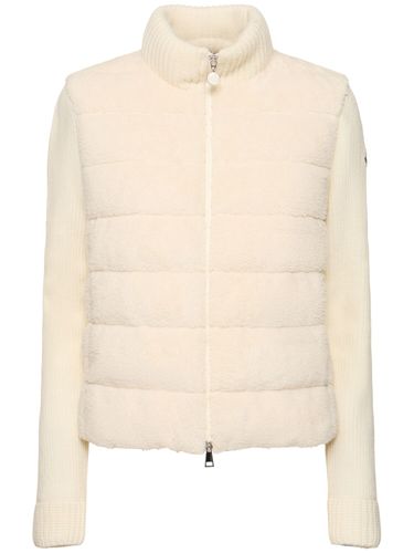 Piumino Cardigan Teddy Capsule In Lana - MONCLER - Modalova