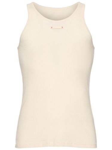 Cotton & Lyocell Tank Top - MAISON MARGIELA - Modalova