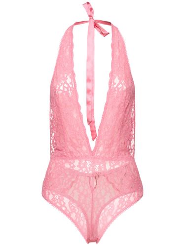 Charlotte Halterneck Lace Teddy Bodysuit - FLEUR DU MAL - Modalova