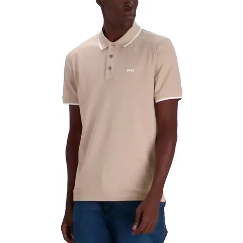 Polo Boss Parlay Homme Rose - Boss - Modalova