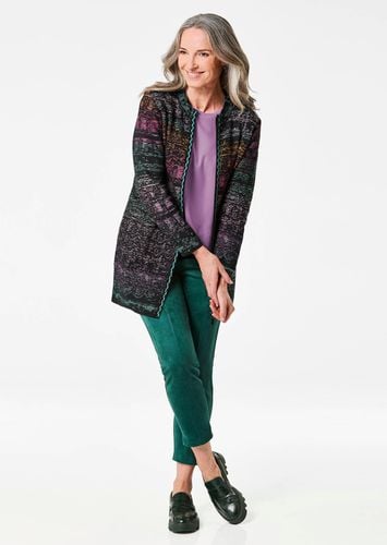 Strickjacke mit Multicolor Ringeloptik - Gr. 24 von - Goldner Fashion - Modalova