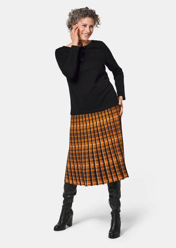 Sweatshirt mit halsfernen Kragen und Tunnelzug - - Gr. 19 von - Goldner Fashion - Modalova