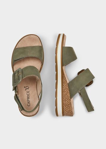 Sandalen mit dekorativer Zierschließe - khaki - Gr. 36 von - Goldner Fashion - Modalova