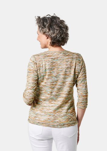 Stilvolles Multicolorshirt in pflegeleichtem Feinstrick - beige / gemustert - Gr. 25 von - Goldner Fashion - Modalova