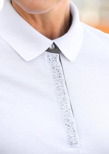 Poloshirt - weiß / grau - Gr. 54 von - Goldner Fashion - Modalova