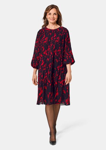 Kleid mit spannender Plissierung - / rot / gemustert - Gr. 19 von - Goldner Fashion - Modalova