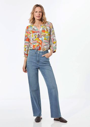 Denim Jeans mit weitem Bein - hellblau - Gr. 205 von - Goldner Fashion - Modalova