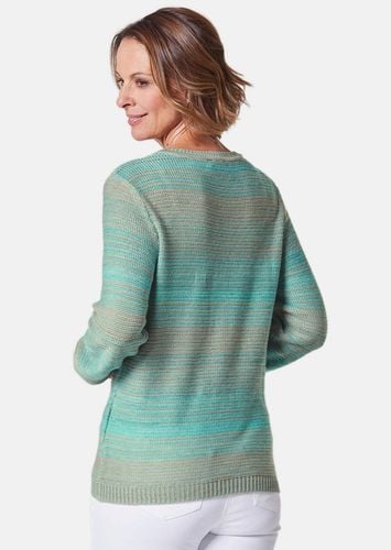 Multicolor-Pullover mit erfrischendem Farbverlauf - mint / beige / gemustert - Gr. 22 von - Goldner Fashion - Modalova