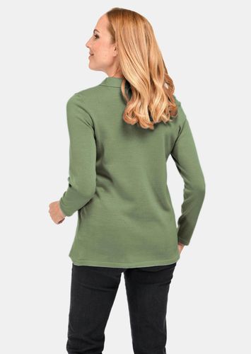 Unkomplizierter Pullover mit Polokragen - graugrün - Gr. 19 von - Goldner Fashion - Modalova