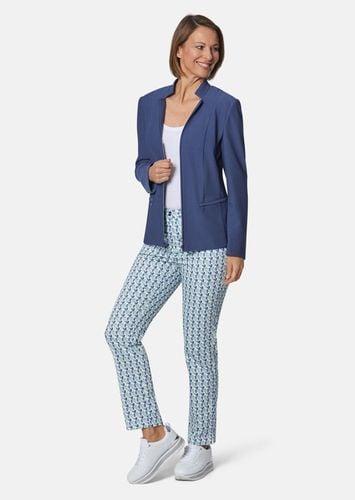 Trageangenehmer Struktur-Jerseyblazer - rauchblau - Gr. 20 von - Goldner Fashion - Modalova