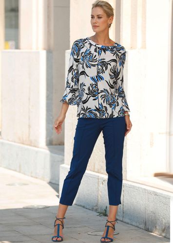 Wunderschöne Bluse mit floralem Druck - / gemustert - Gr. 19 von - Goldner Fashion - Modalova
