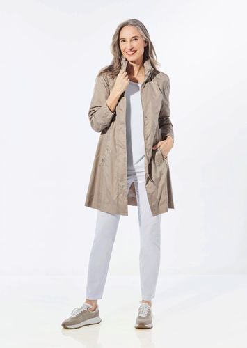 Super leichte Longjacke mit versteckter Kapuze - beige - Gr. 24 von - Goldner Fashion - Modalova