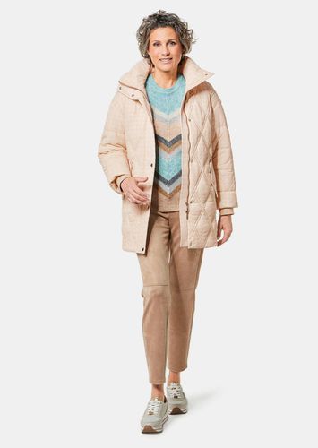 Steppjacke mit hübschem Flock-Druck - beige - Gr. 21 von - Goldner Fashion - Modalova