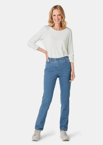 Edel geschmückte Jeansschlupfhose MARTHA - hellblau - Gr. 19 von - Goldner Fashion - Modalova