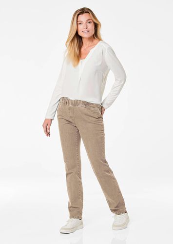 Klassische Jeansschlupfhose LOUISA - beige - Gr. 19 von - Goldner Fashion - Modalova