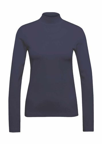 Stehkragenshirt mit Langarm - marine - Gr. 50 von - Goldner Fashion - Modalova