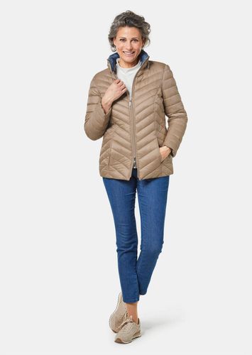 Steppjacke in figurschmeichelnder Optik - beige / rauchblau - Gr. 20 von - Goldner Fashion - Modalova