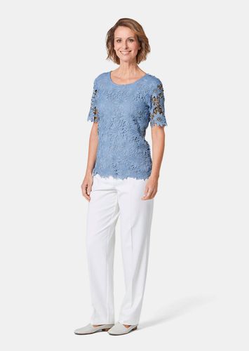 Festliche Bluse aus edler Spitze - hellblau - Gr. 24 von - Goldner Fashion - Modalova