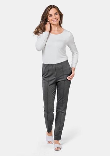 Moderne Hose LOUISA mit streckenden Biesen - anthrazit - Gr. 19 von - Goldner Fashion - Modalova