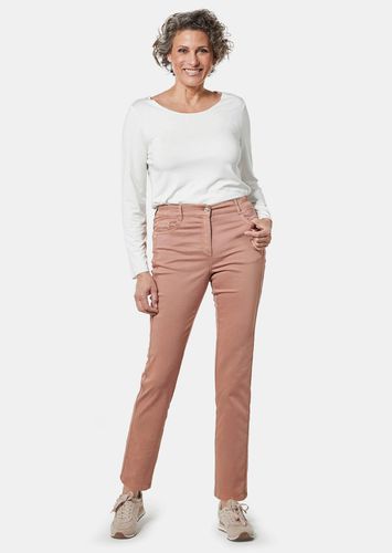 Hose Carla in jeanstypischer Form und trendstarker Farbe - camel - Gr. 20 von - Goldner Fashion - Modalova