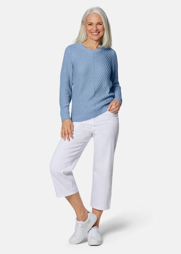 Pflegeleichter Pullover mit aufwendigen Strukturdetails - hellblau - Gr. 19 von - Goldner Fashion - Modalova