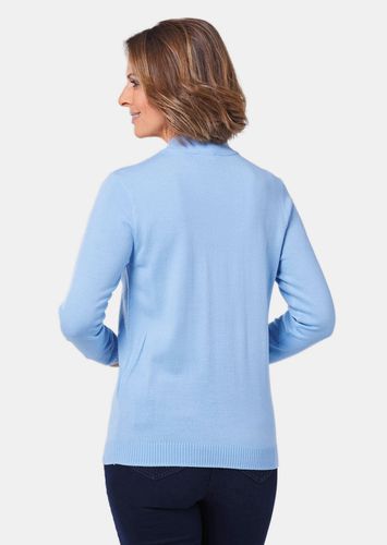Pullover mit streckendem Zopfmuster - hellblau - Gr. 25 von - Goldner Fashion - Modalova