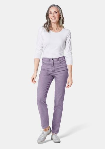 Bequeme High-Stretch-Jeanshose - flieder - Gr. 195 von - Goldner Fashion - Modalova